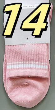 Women's Cotton Socks with Multi-color Stripes-PUT-189