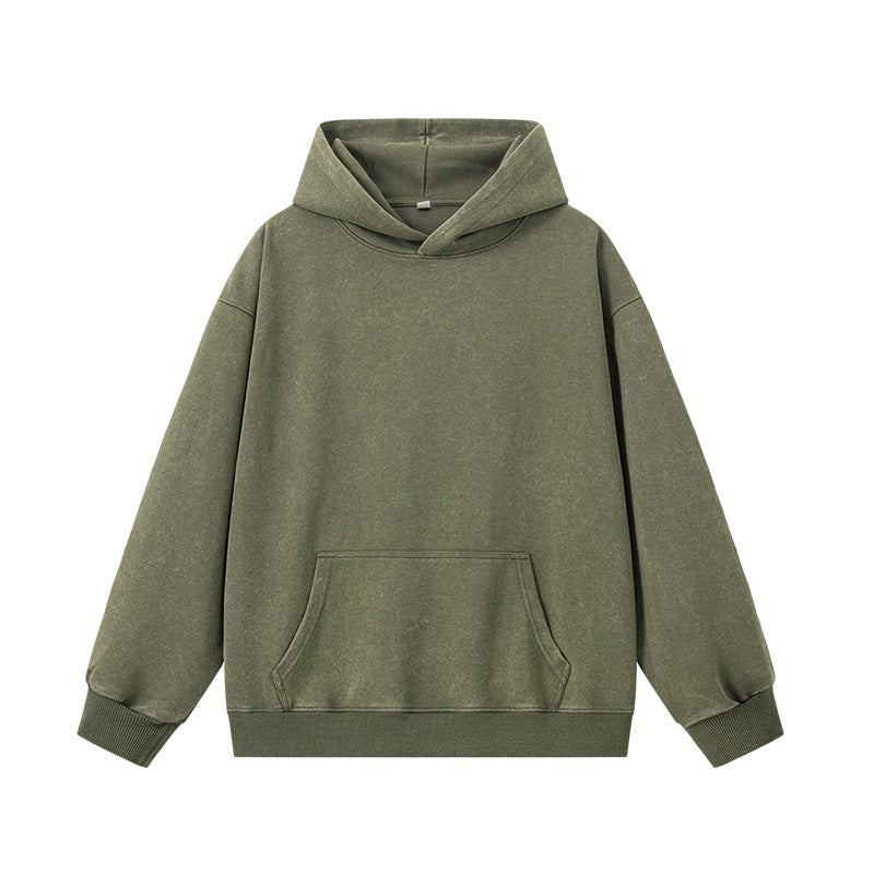 ABS2405GN Loose Washed Green Hoodies