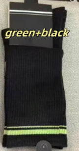 Women's Cotton Socks with Multi-color Stripes-PUT-189