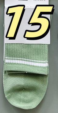 Women's Cotton Socks with Multi-color Stripes-PUT-189