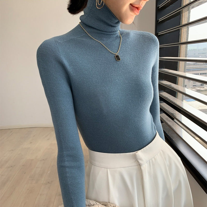 Women's Autumn Turtleneck Knitted Bottoming Shirt