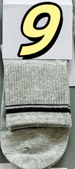 Women's Cotton Socks with Multi-color Stripes-PUT-189