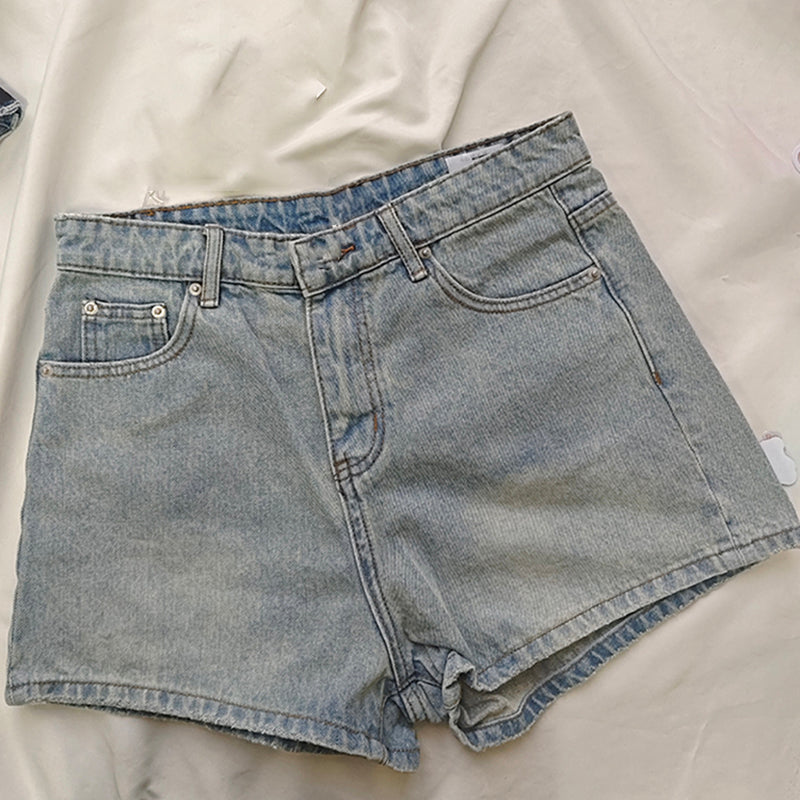 SHA-Denim shorts