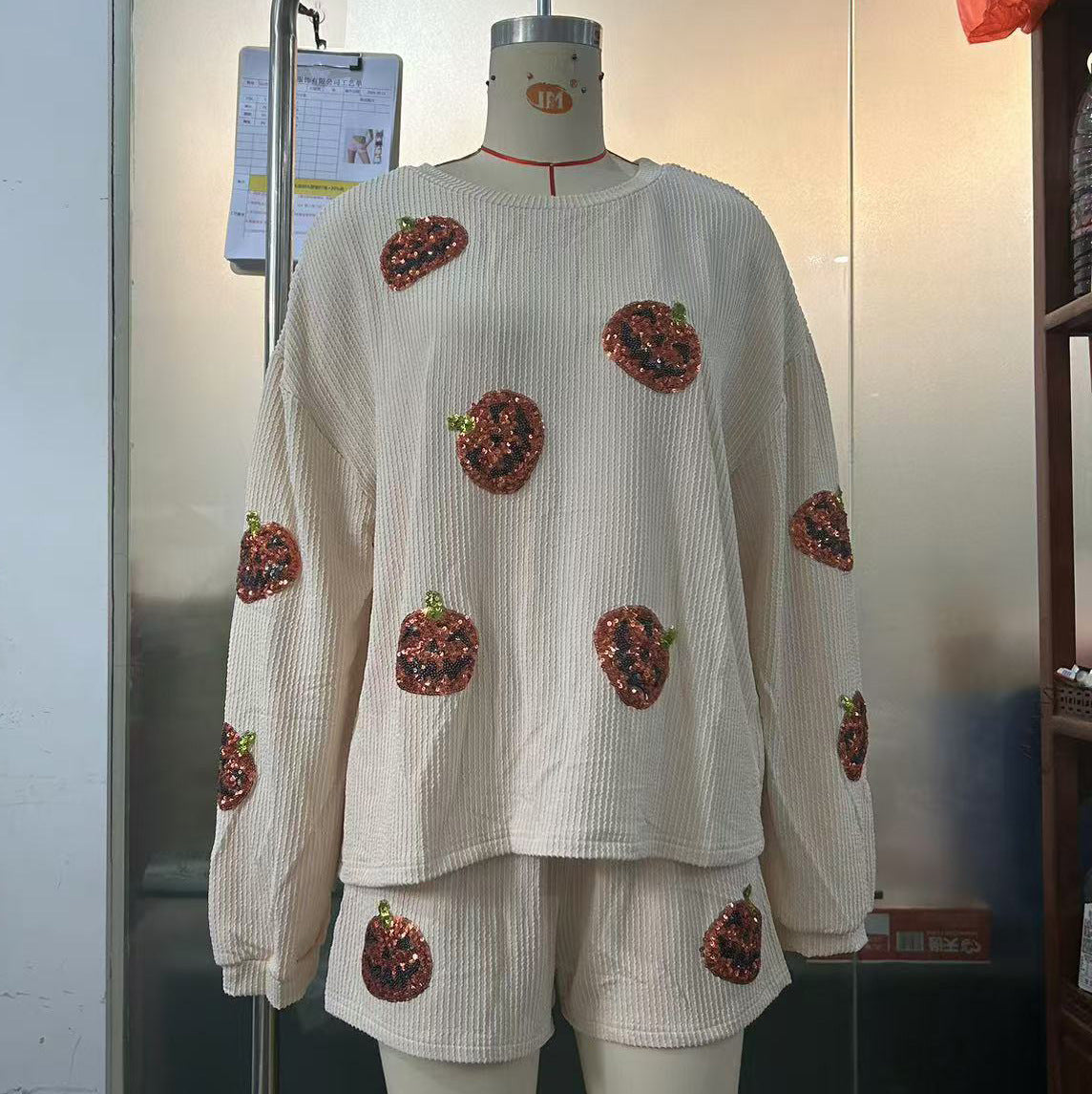 Women's Christmas Top and Shorts Suit