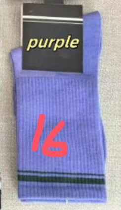 Women's Cotton Socks with Multi-color Stripes-PUT-189
