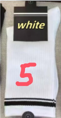 Women's Cotton Socks with Multi-color Stripes-PUT-189