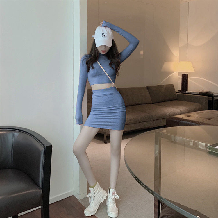 Women's Spring and Autumn Knitted Suit