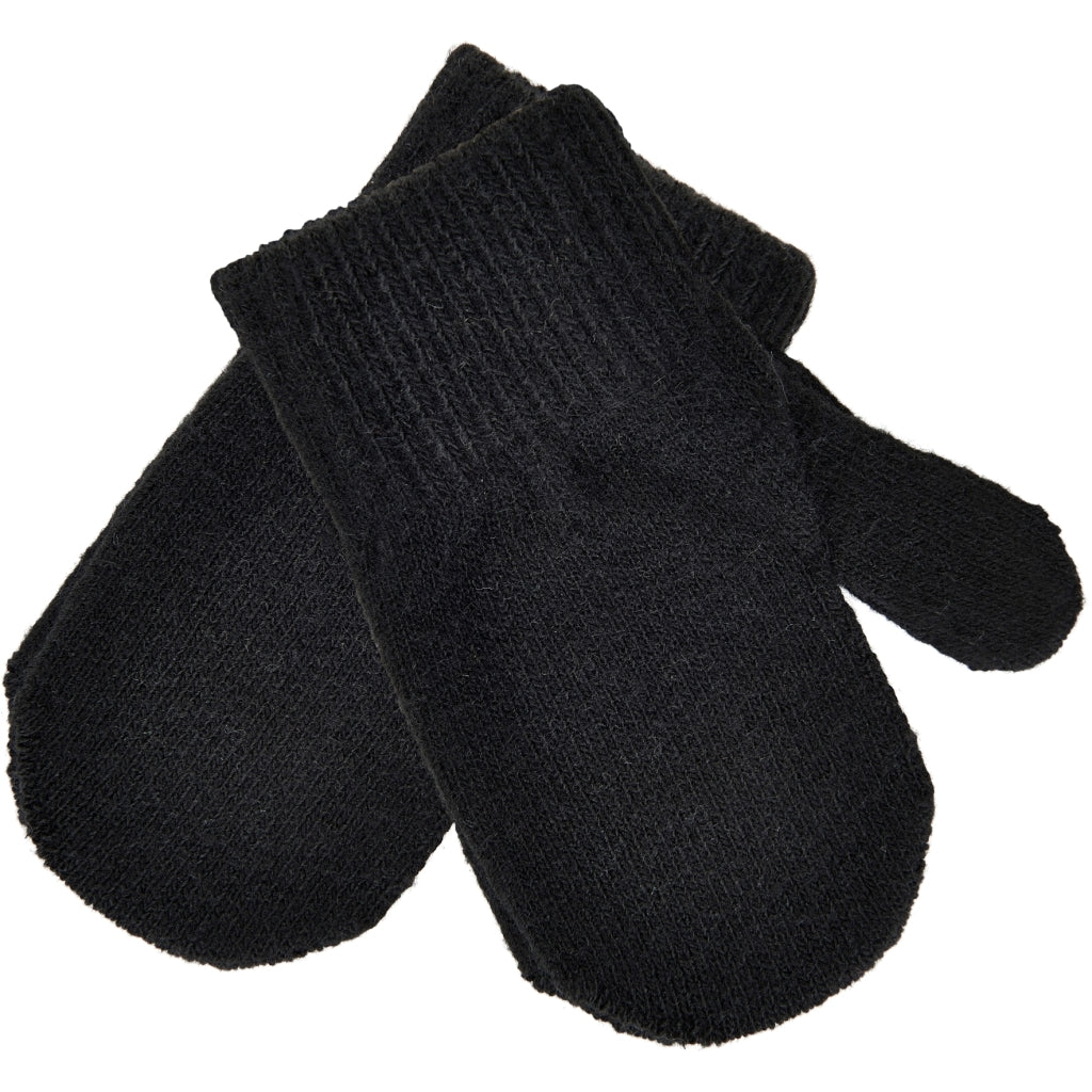Black High Stretch Wool Women's Gloves-ABT18BK
