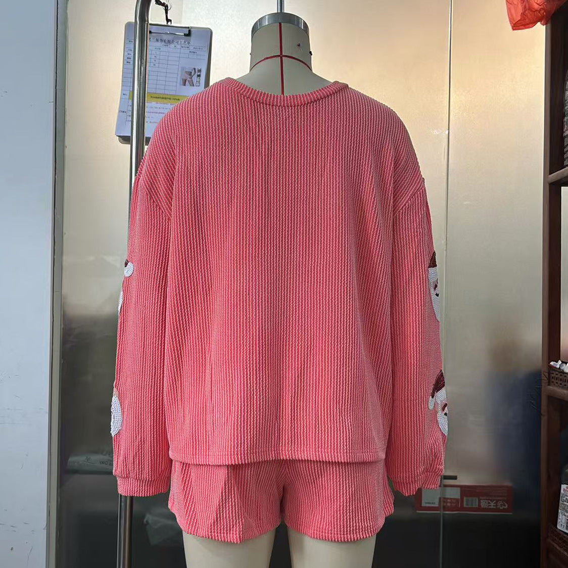 Women's Christmas Top and Shorts Suit