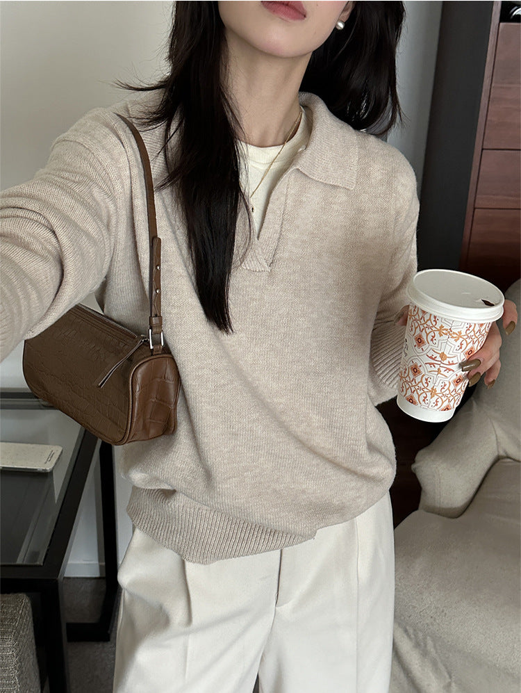 ZDV25KQ Knitted Fashion Sweater Pullover