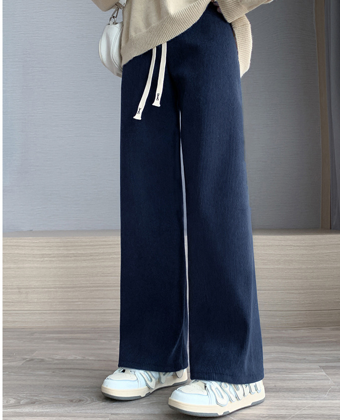 Women's Autumn and Winter Knitted Wide Leg Pants-LB251