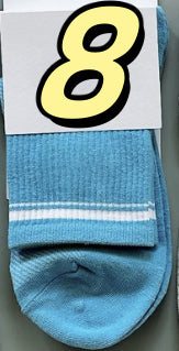 Women's Cotton Socks with Multi-color Stripes-PUT-189