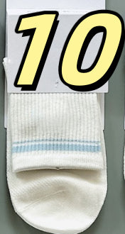 Women's Cotton Socks with Multi-color Stripes-PUT-189