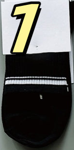 Women's Cotton Socks with Multi-color Stripes-PUT-189