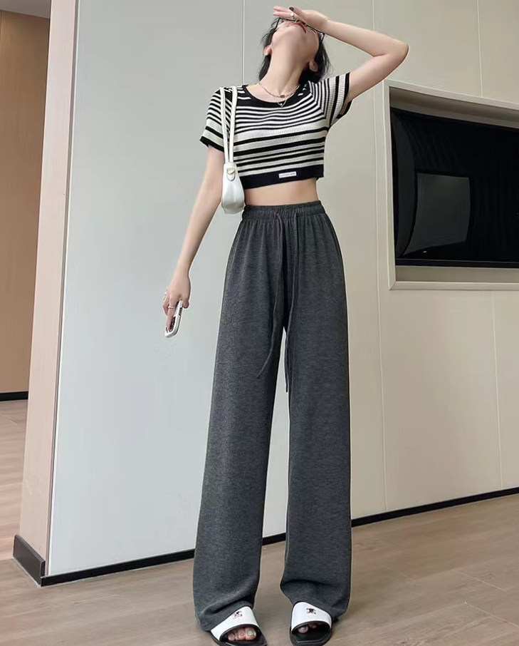Autumn and Winter Knitted Cloud Glutinous Rice Pants-MO155