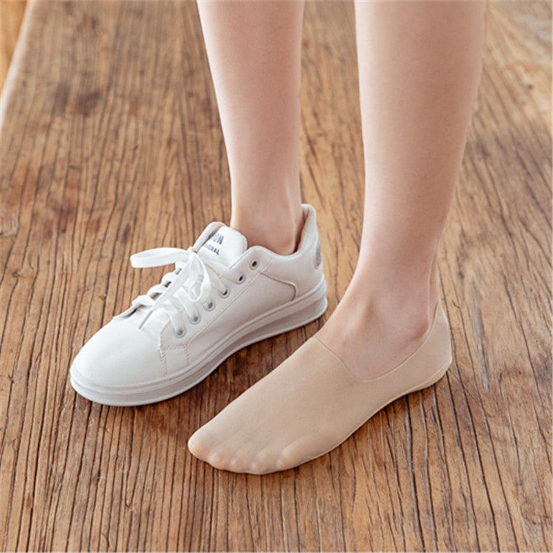 Women's Summer Ice Silk Shallow Mouth Boat Socks