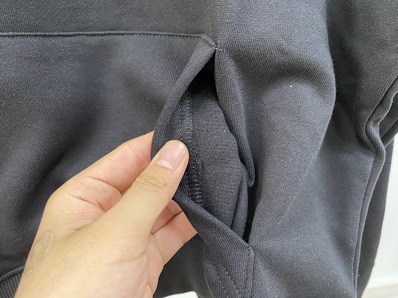 2026 Winter Fleece Black Women's Hooded Sweatshirt-DH-ZV-2