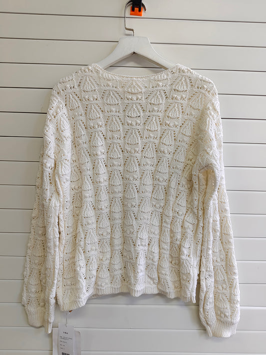 SHA-White Cardigan
