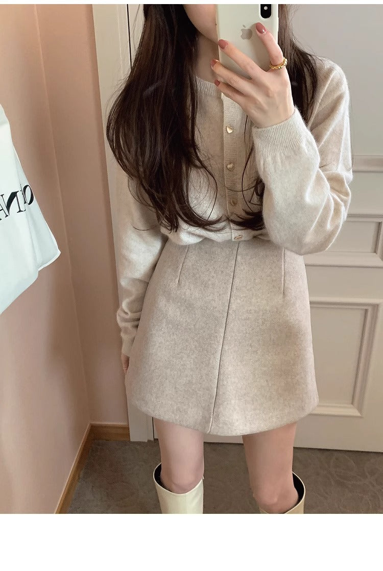 2025 Autumn/Winter Solid Color Versatile Knitwear Top-PUT-141