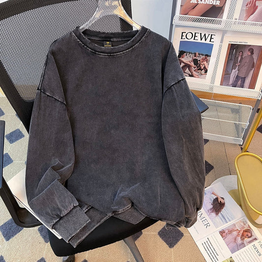 ABNW045 Loose Washed Sweatshirt