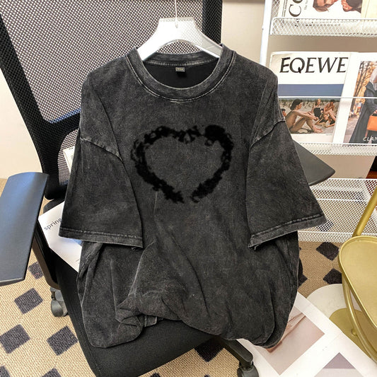 ABNW030 Vintage Washed  BlackTee