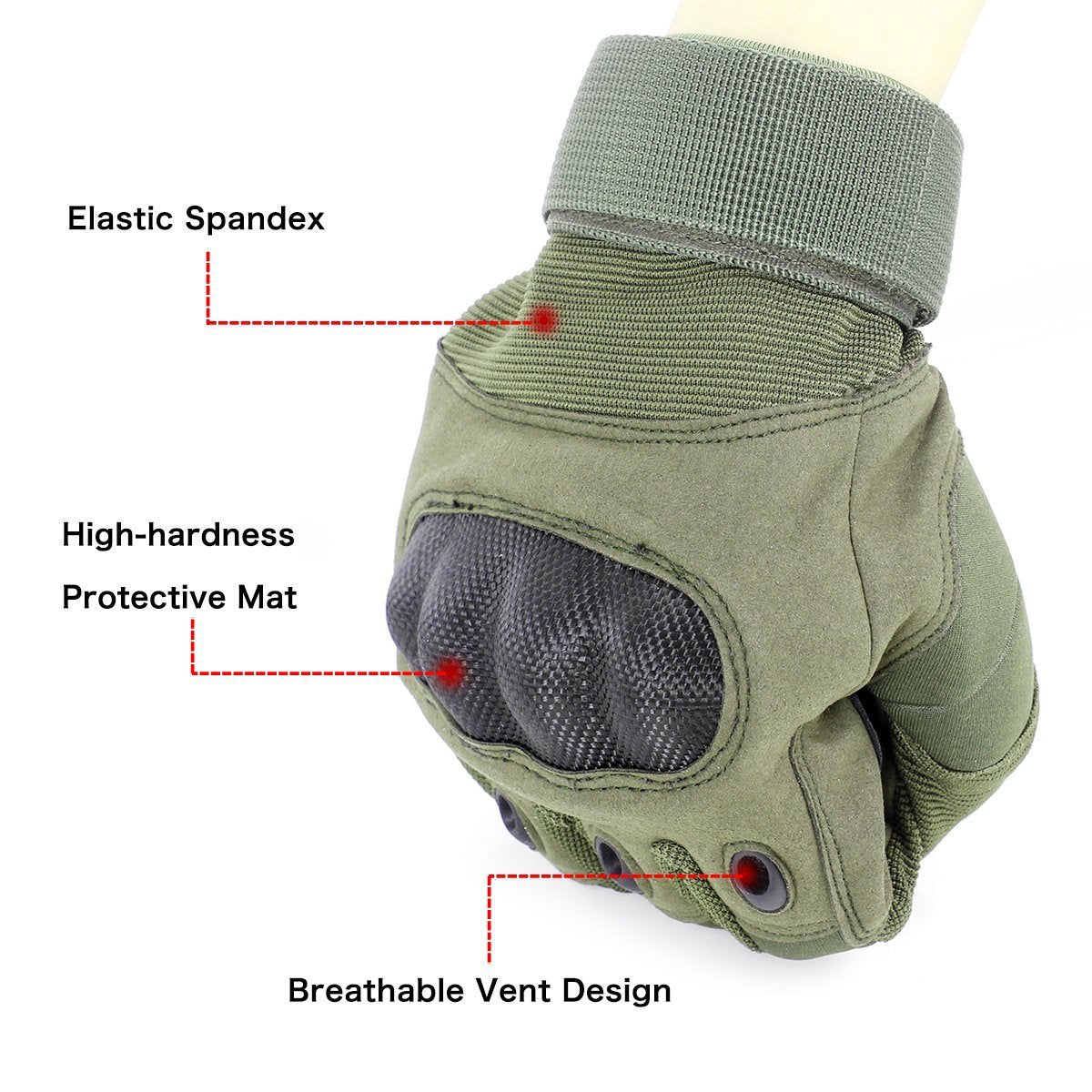 Tactical Gloves with Full Finger Touch-ABT49BK