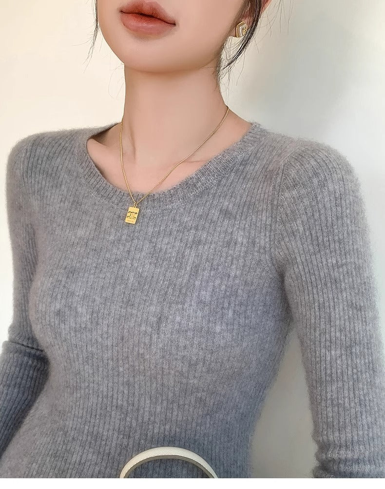 Women's Winter High-end Crew Neck Sweater