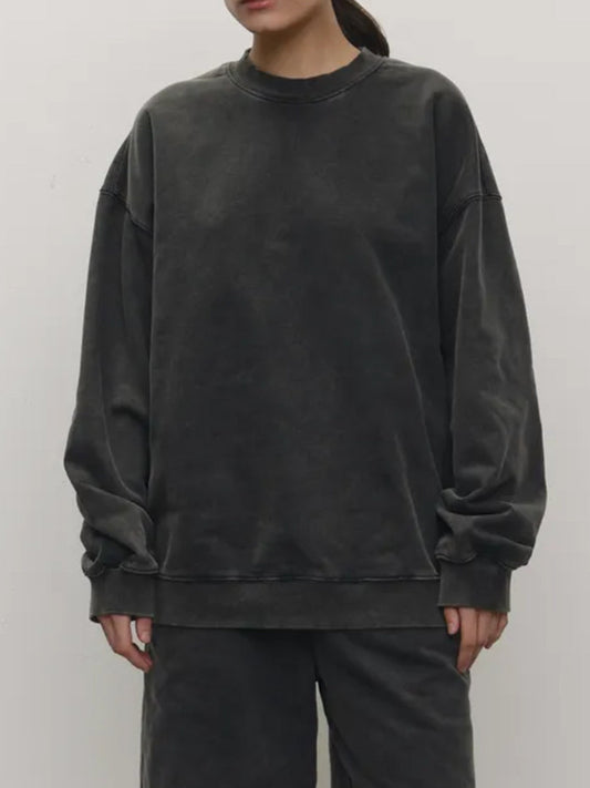 ABS2506BK Vintage Loose Sweatshirt