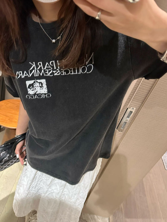 ABT07BK Graphic Washed Tee