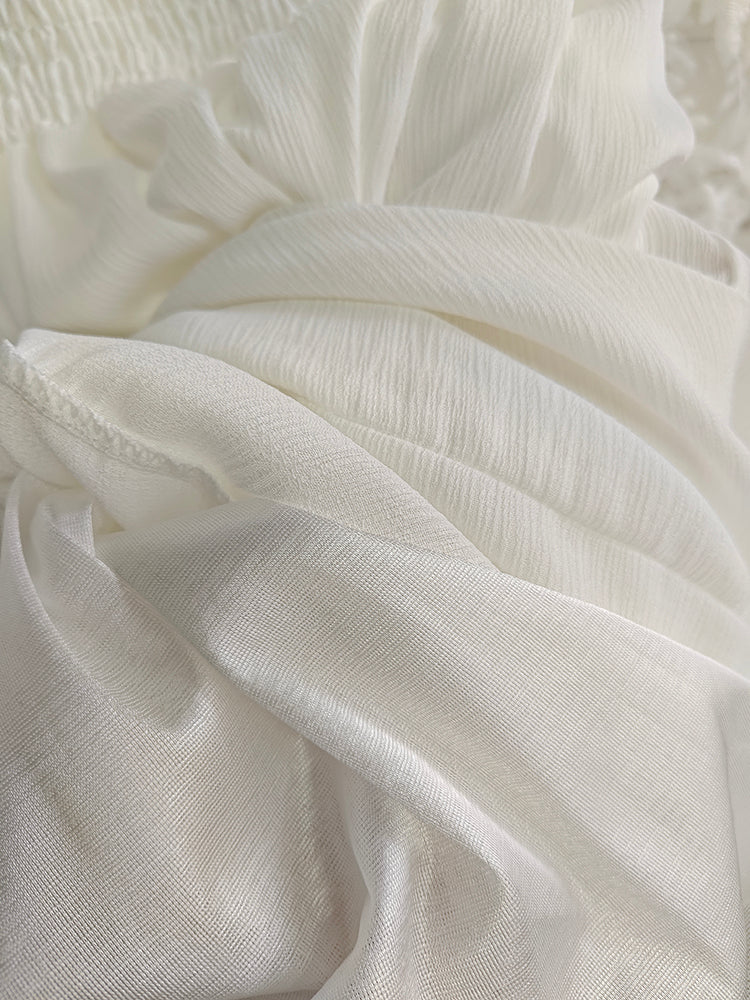 SHA-White Midi Dress