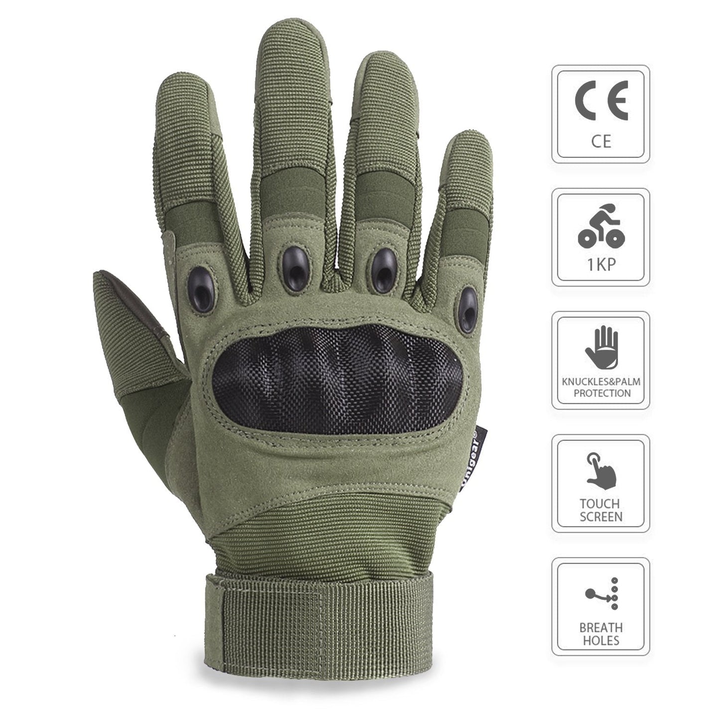 Tactical Gloves with Full Finger Touch-ABT49BK