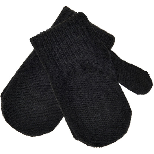 Black High Stretch Wool Women's Gloves-ABT18BK