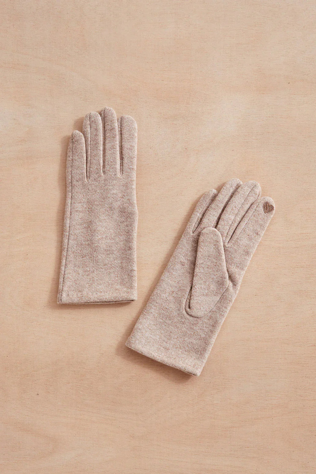 knitting Gloves | Camel-ABT34WT