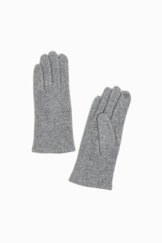 Women Gloves | Grey-ABT15stri