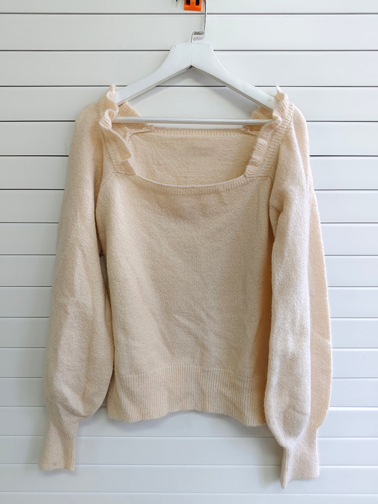 SHA-Square Neck Sweater