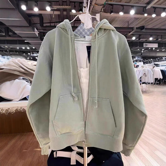 ABS2477GN Green Loose Sweatshirt