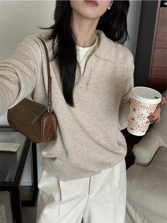 ZDV25KQ Knitted Fashion Sweater Pullover