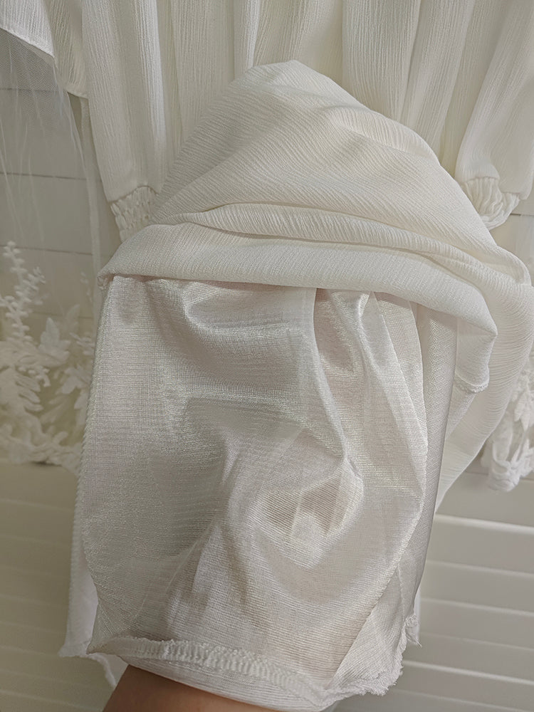 SHA-White Midi Dress