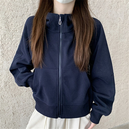 ABNW042 Navy Loose Sweatshirt