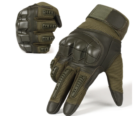 2024 Hot TouchScreen Full Finger Hard Knuckle Tactical Gloves-ABT47BKS