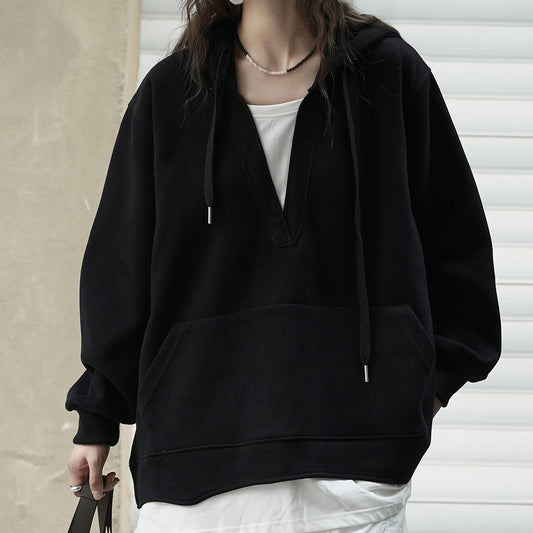 ABS02401GY ABS2443BK ABS2477GN 3pcs Cotton Loose Sweatshirt