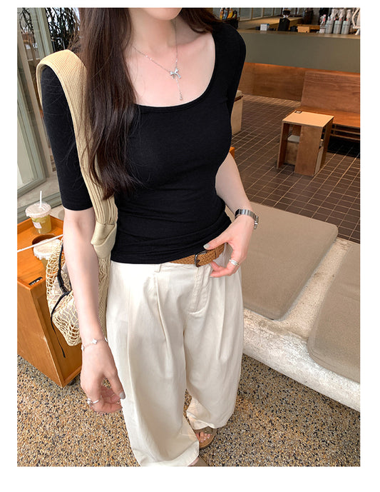 ABT02BK Black Loose T-Shirt